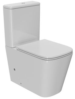 Унитаз-компакт Point Ника PN42081 безободковый белый