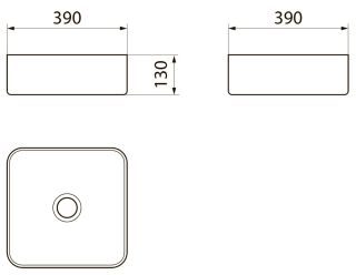 Раковина Point Меркурий PN43831 39см белый