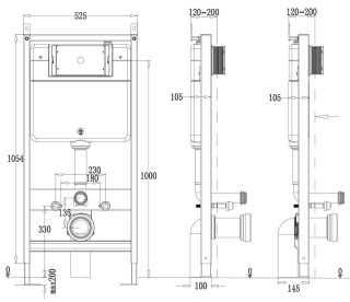 Сет Point PN48078BB: инсталляция Point Элемент PN45120 клавиша Point Афина бронза брашированная PN44041BB унитаз Point Виктория PN41061