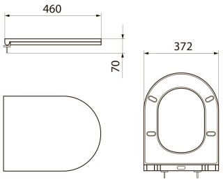 Крышка-сиденье Point Афина PN46041 с микролифтом белый
