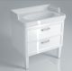 Kerama Marazzi Тумба напольная  POMPEI для раковины 80 см, 2 ящика, белая PO.M.80.2/WHT