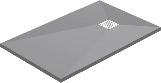 Поддон литьевой GOOD DOOR Essentia ГРАФИТ 110x70 см