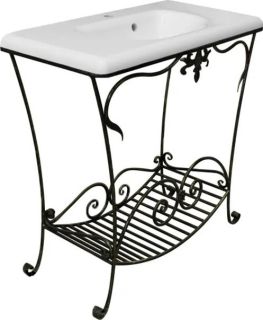 Кованая подставка для раковины Эстет Каре ФР-00001028 патина