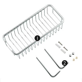 Полочка для ванной Frap F353 хром