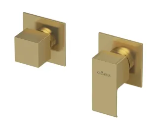 Встраиваемый смеситель для душа Cezares на 3 выхода PORTA-VDIM3-M-SR золото