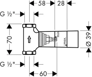 Запорный вентиль Hansgrohe 15972000S130 хром