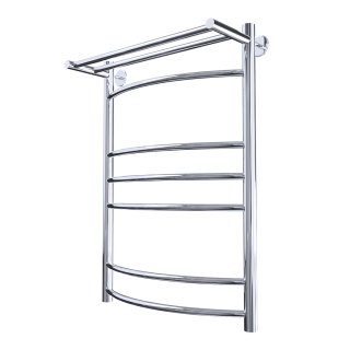 Водяной полотенцесушитель Тругор Приоритет НП 3 П с полкой 80x50см хром Приоритет3/нп8050П