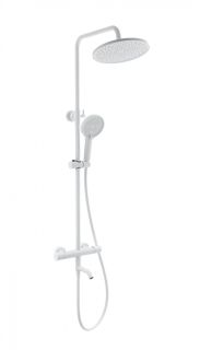 Душевая стойка Wonzon & Woghand INN 3 WW-B3065-T1-MW с термостатом белый матовый