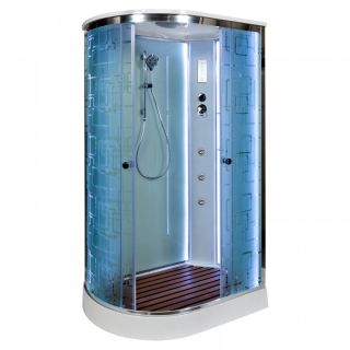 Душевая кабина Deto ЕМ1512 R LED с гм. 120х80х220 см