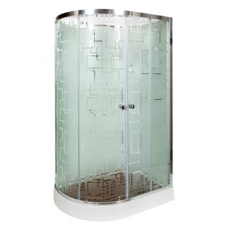 Душевая кабина Deto ЕМ1512 R LED с гм. 120х80х220 см