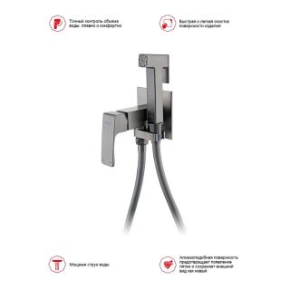 Гигиенический душ со смесителем Raglo R02.54.09 графит