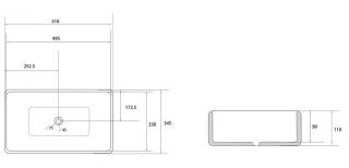 Раковина ABBER Rechteck AC2207MG 51см серый матовый