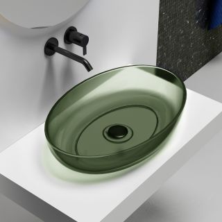 Раковина ABBER Kristall AT2801Vesuvian 60см оливковый