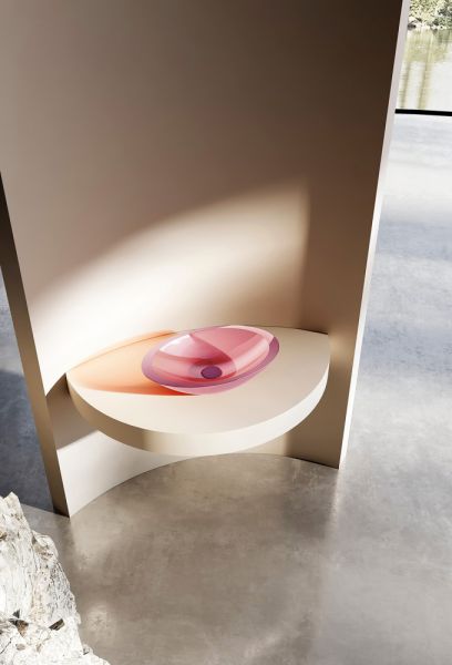 Раковина ABBER Kristall AT2810Koralle 50см розовый