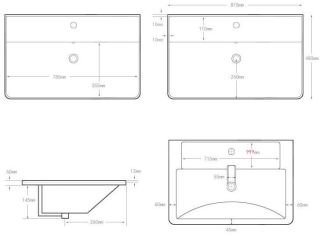 Раковина Aquanet Ирис 301805 100 см белый