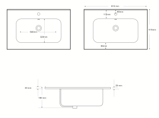 Раковина Aquanet Терра 329003 90 см белый