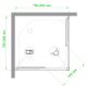 Душевой уголок Royal Bath HPD 80x80см чёрный RB80HPD-T-BL