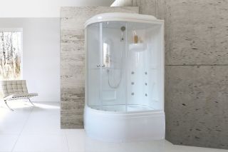 Душевая кабина Royal Bath BK правая стекло прозрачное 120x80см RB8120BK2-T-R