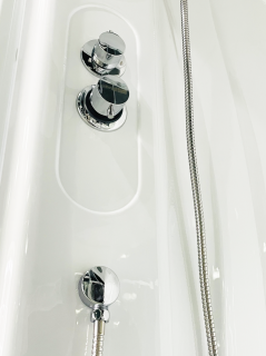 Душевая кабина Royal Bath BK стекло прозрачное 90x90см RB90BK2-T