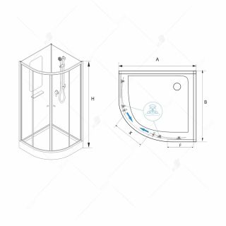 Душевая кабина RGW Andaman AN-208 90x90x200см 381320899-12