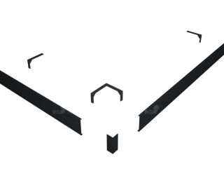 Экран для душевого поддона RGW N/ST-21 G 50231502-02 100x120см графит