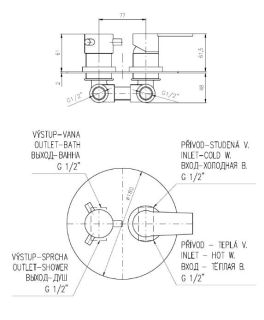 Смеситель для душа Rav Slezak Colorado CO186KBZ белый