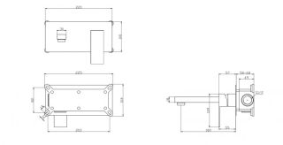 Встраиваемый смеситель для раковины, хром Romano BelBagno ROM-BLM-CRM