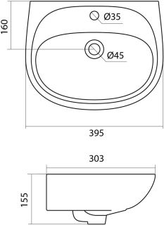 Рукомойник Santek Анимо 40