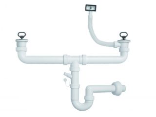 Двойной сифон Alveus 1071240 FI 70 c переливом ECO