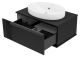 Подвесная тумба под раковину Brevita Savoy SAV-09080-0301Я 80см чёрный