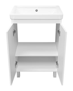Напольная тумба под раковину Misty Селена 60см белый