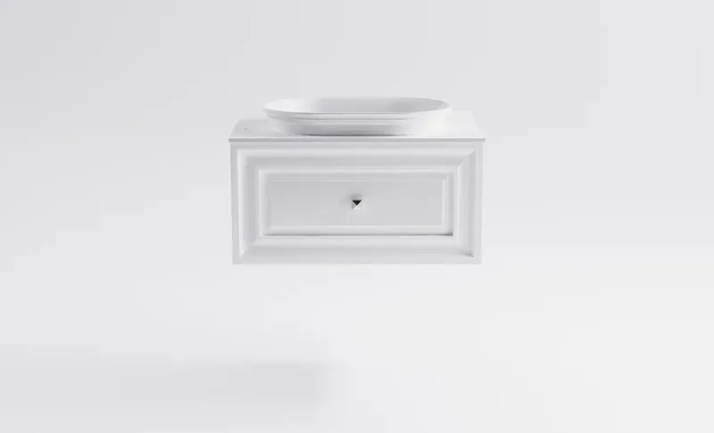 Тумба с раковиной Astra-Form Шарм 4631177713439 80 см белый матовый