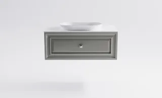 Тумба с раковиной Astra-Form Шарм 4631177713705 100 см серый матовый