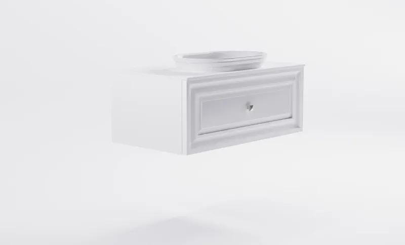 Тумба с раковиной Astra-Form Шарм 4631177715174 100 см белый матовый