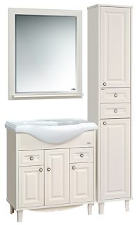 Напольный шкаф - пенал Misty Шармель 35см правый бежевый