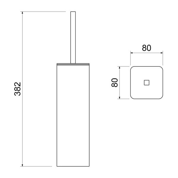Щётка для туалета Timo Torne 43161/00 хром