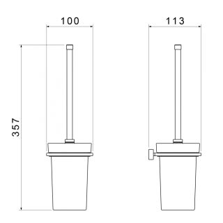 Ёрш для туалета Timo Torne 43061/00 хром