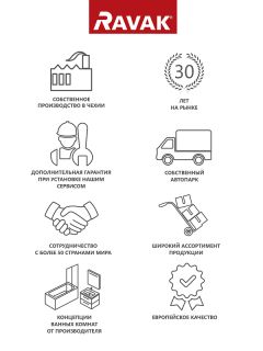 ШТОРКА НА ВАННУ RAVAK 10° 10CVS2-100 L 7QLA0U03Z1 левая, профиль сатин, прозрачное стекло