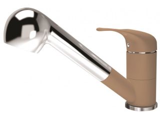 Смеситель для кухни Florentina Сигма с выдвижным изливом капучино