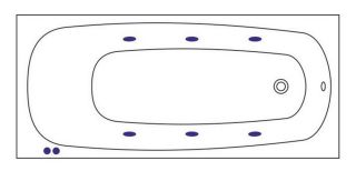 Гидромассажная ванна Whitecross Layla 0102.170075.100.SOFT.GL 170x75см Soft золото