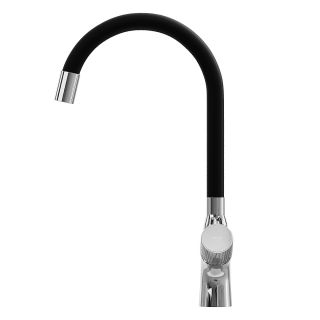 Смеситель для кухни Kohr FLY 1LN020201CP-0000A чёрный/хром