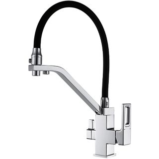 Смеситель для кухни Gappo G4318 со встроенным фильтром под питьевую воду хром