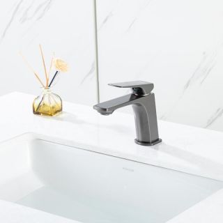 Смеситель для раковины Frap F1087-9 Оружейная сталь