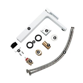 Смеситель для раковины Gappo G1017-2 белый