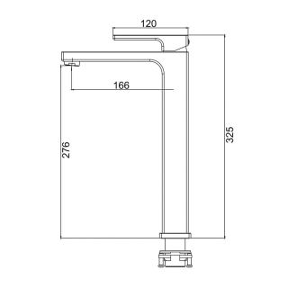 Смеситель для раковины Gappo G1017-32 золотой сатин