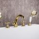 Смеситель на борт ванны Gappo G1189-6 золото
