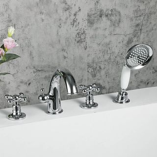 Смеситель на борт ванны Gappo G1189 хром