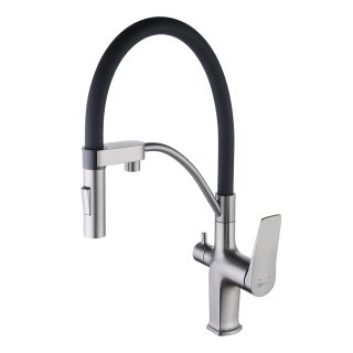 Смеситель Lemark Bronx LM3761GM для кухни Графит