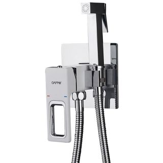 Гигиенический душ со смесителем Gappo G7217-8 белый/хром