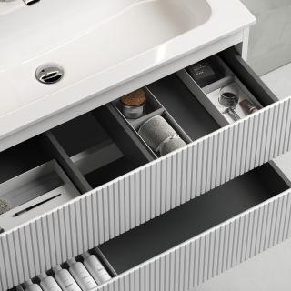 Подвесная тумба под раковину Sancos Snob T SNT80W 80см Bianco